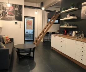 Modern cozy studio with backyard